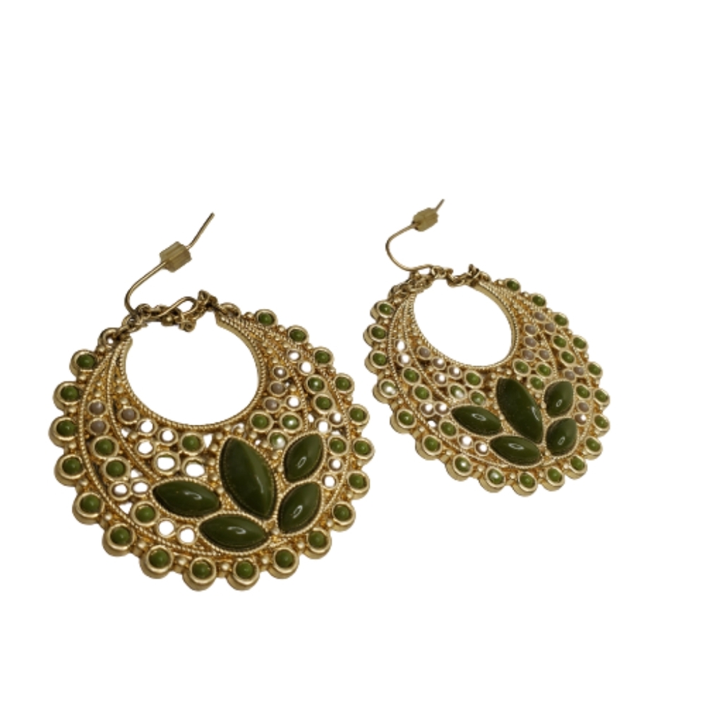 Lia Sophia Donoma Olive Gold Earrings